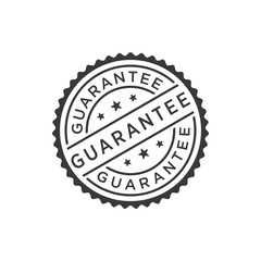 Guarantee stamp seal vector template