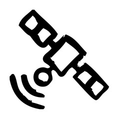 Satellite Space Electronics Devices Technology Products vector icon