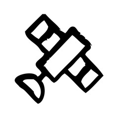 Satellite Broadcast News Television Newscast vector icon