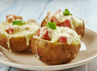 Andouille Stuffed Potatoes