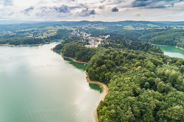 Solina area aerial view