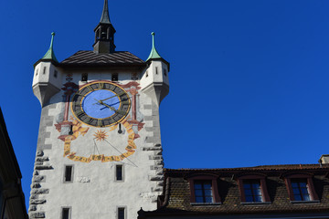 Stadtturm Baden im Kanton Aargau