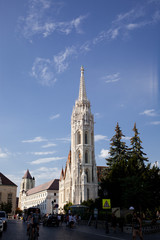 travel and european tourism concept.Budapest, Matthias church