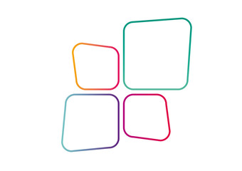 Vector icon design color square window