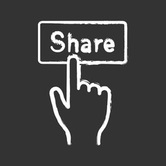 Share button chalk icon