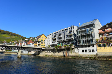 Obraz premium Ennetbaden im Bezirk Baden Kanton Aargau 