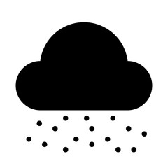 Snow Weather Forecast Report Temperature vector icon