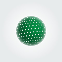 Vector circle 3d connect design