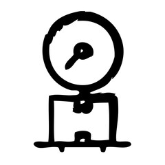 Scale Logistics Goods Carry Factory vector icon