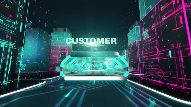 After Sales Service with digital technology concept