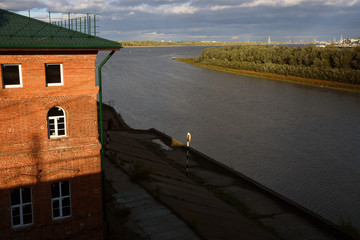 The Oka river in Nizhny Novgorod, Russia.