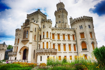 Hluboka castle in the czech republic