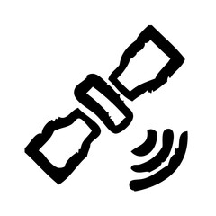 Satellite Space Nasa Astronomy Sci FI vector icon