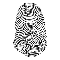 Vector illustration of fingerprint.