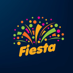 Abstract logo for the Fiesta. Vector illustration.
