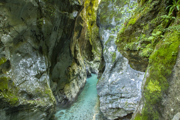 Fototapeta na wymiar Tolmin Canyon, Slovenia
