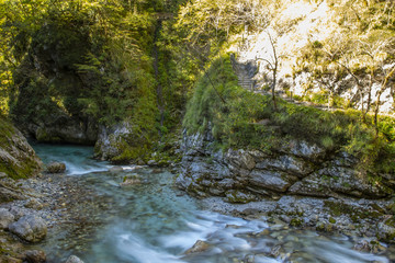 Fototapeta na wymiar Tolmin Canyon, Slovenia