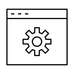 Setup Webdesign Service Agency Design Programming vector icon