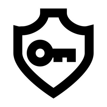 Shield Key Security Protect Protection Secure vector icon