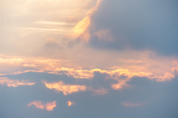 sky in the sunset