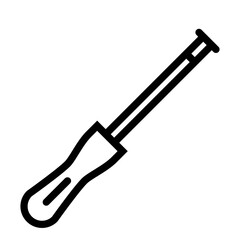 Screwdriver Mechanican Car Repair Garage Car Workshop vector icon