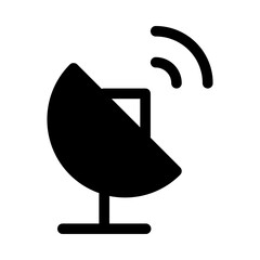 Satellite Media Multimedia Electronics Hardware vector icon