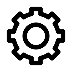 Settings Gearwheel Mechanic Wheel Configuration vector icon - obrazy, fototapety, plakaty