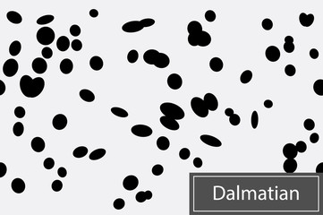 Abstract background with chaotic black and white circles. Seamless pattern. animal pattern for textile design.