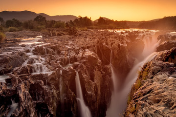 Waterfall at sunrise