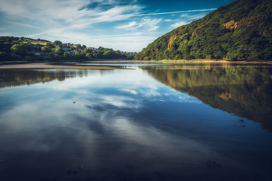 St Clements cornwall england uk on the river 