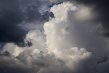 Fototapeta na wymiar Cumulonimbus clouds, dramatic sky