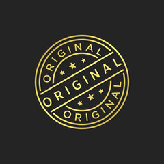 Original stamp vector template
