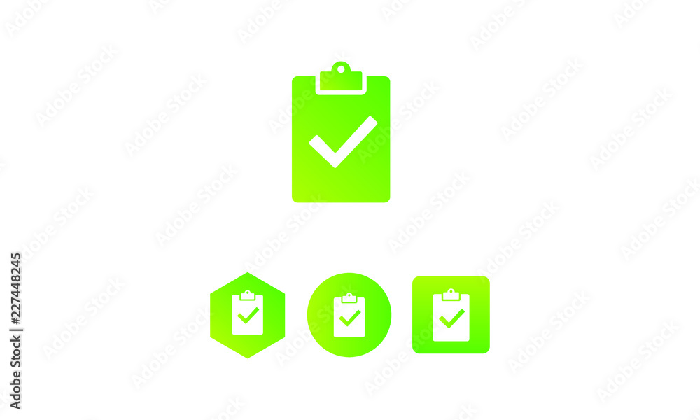 Poster clipboard search icon. task icon concept. gradient style vector icon