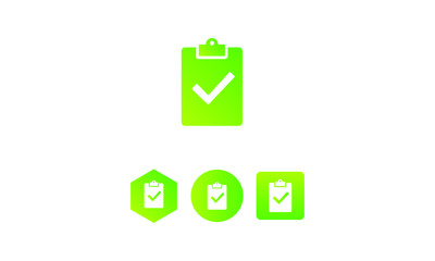 clipboard search icon. task icon concept. gradient style vector icon