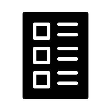 Storyboard List Planning Project Management Business Office Working vector icon