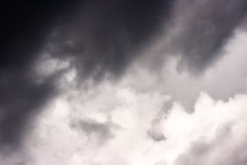 background of storm clouds before a thunderstorm