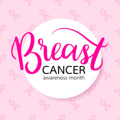 Breast Cancer Awareness Month Campaign. Icon design. Vector illustration.