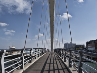 Big beautiful bridge in Gangneung city, South Korea