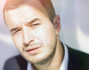 closeup.portrait of modern business man.