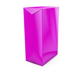 cube on wall studio background. 3d rendering