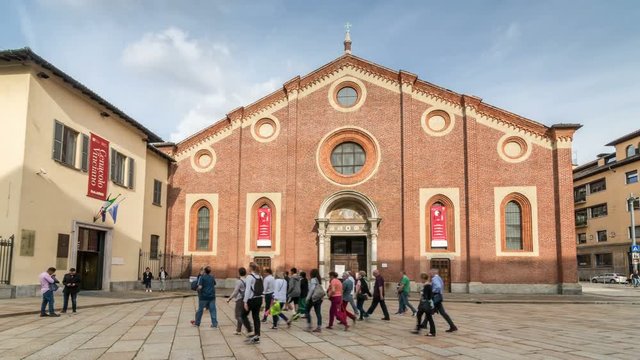 The Holy Mary of Grace (Santa Maria delle grazie), a church and Dominican convent in Milan, Italy. This church contains the famous mural of The Last Supper by Leonardo da Vinci.
