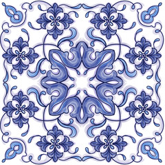 Azulejos Portuguese watercolor