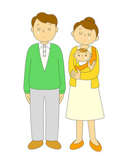 夫婦　赤ちゃん　泣く