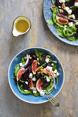 Roast beetroot, figs and feta salad