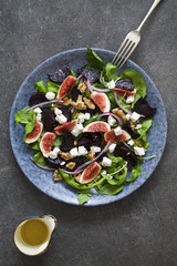 Roast beetroot, figs and feta salad