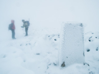 Navigating from the summit of Beinn a'Ghlo