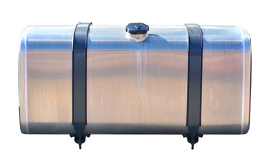 Truck fuel tank isolated on white