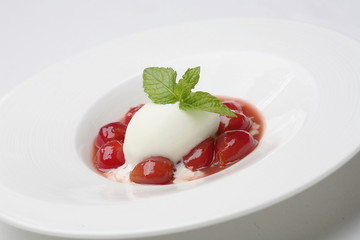 フルーツトマトとシャーベット