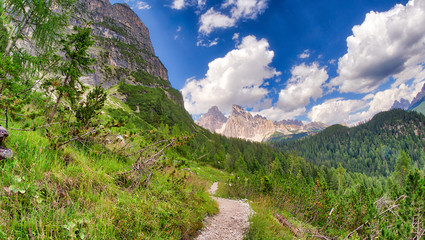 Italian Alps in summer season