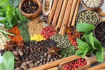 Spices and herbs.